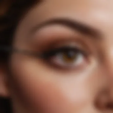 The Art of the Wand Close-up of luxurious mascara wand