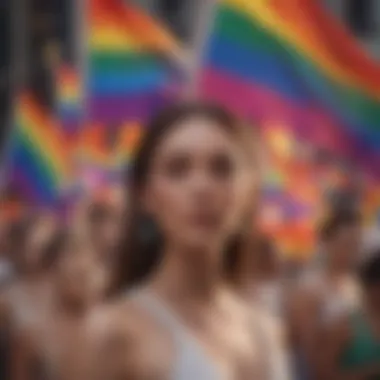 Evolution of Pride Flags A historical representation of various pride flag designs.