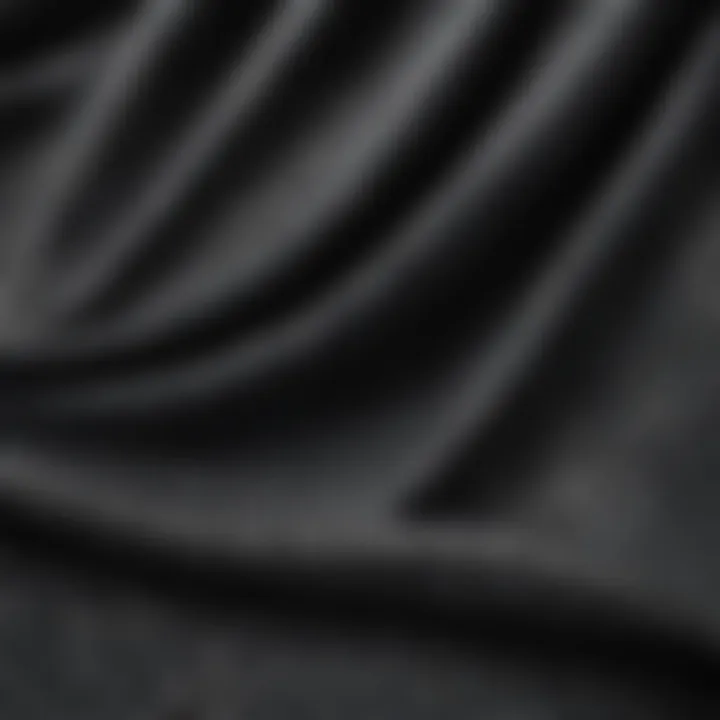 Close-up of fabric texture showcasing breathability and stretch
