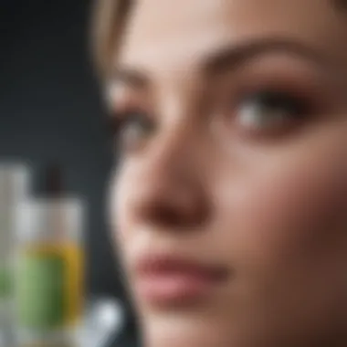 Natural remedies displayed on a vanity