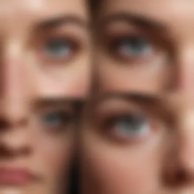 Eye Cream Before and After Results Before and after results of using an eye cream for puffiness