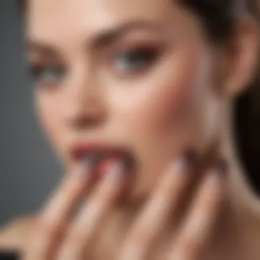 Illustration of nail types and their compatibility with base coats