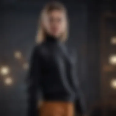 Chic Ensemble Stylish outfit featuring a lightweight jumper with accessories