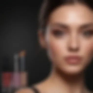 Makeup Product Essentials Selection of makeup products tailored for covering imperfections