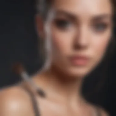 Essential Makeup Tools Professional makeup tools arranged for optimal pimple coverage