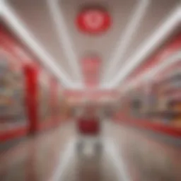 Target store with vibrant promotional signage