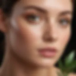 A close-up of mineral sunscreen ingredients showcasing their natural origins