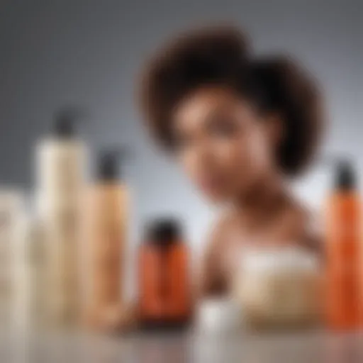 Diverse range of moisturizing products for African American hair care