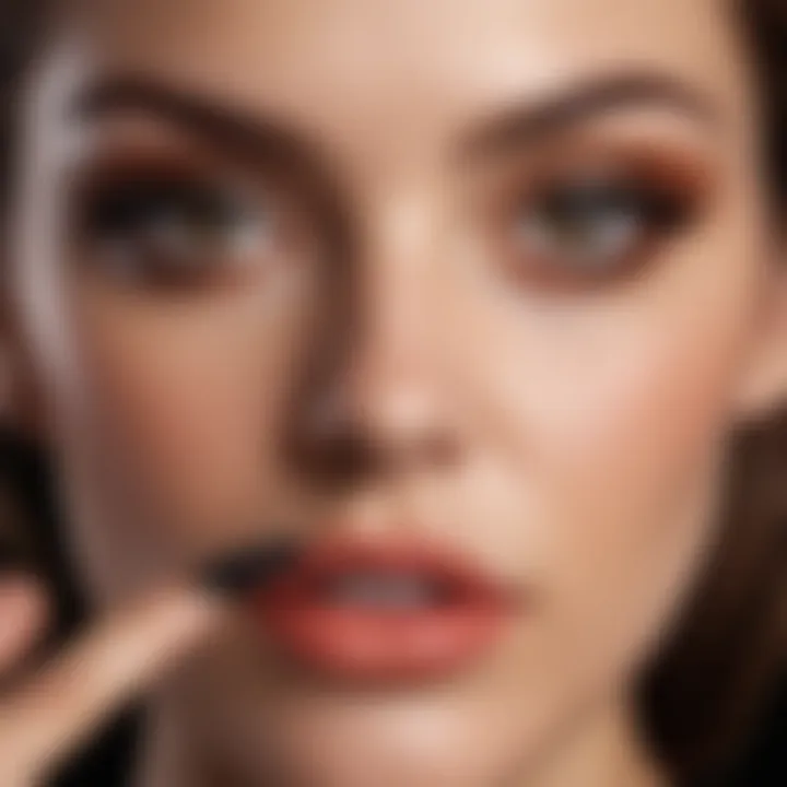 A stylish woman showcasing bold moxie eyeliner