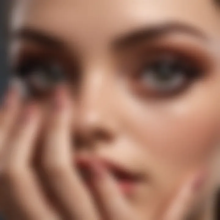 Side-by-side comparison of suitable nail colors for different tones