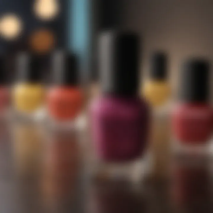 Seasonal display of nail colors suitable for the workplace