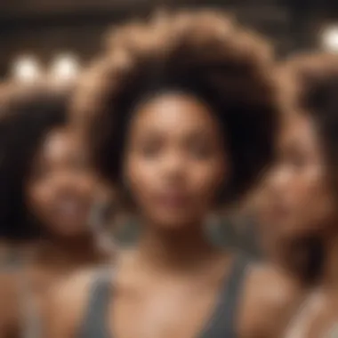 Celebrating Diversity in Natural Hair Twisting A diverse group of individuals displaying various natural hair twists in a community gathering