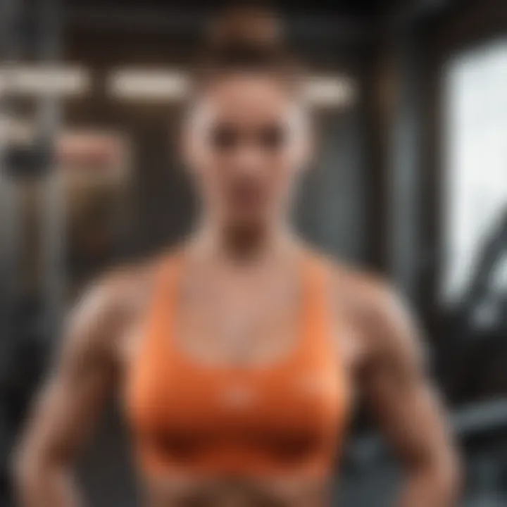 Visualization of workout results illustrating flexibility and strength gains
