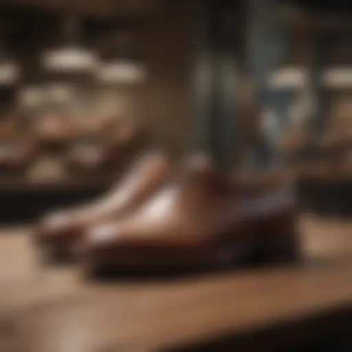 A stylish Cole Haan footwear display showcasing elegance and comfort