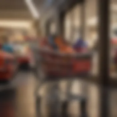 A vibrant shopping cart filled with Cole Haan items reflecting savvy shopping