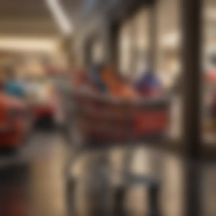 A vibrant shopping cart filled with Cole Haan items reflecting savvy shopping