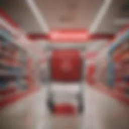 Target store showing discounts