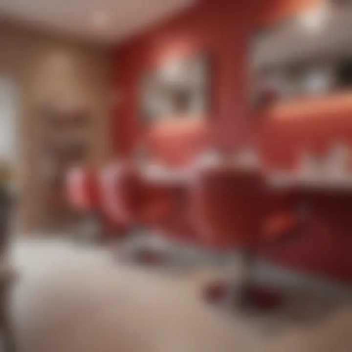 A cozy nail salon interior reflecting a welcoming ambiance