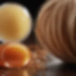 Close-up of natural ingredients for hair color