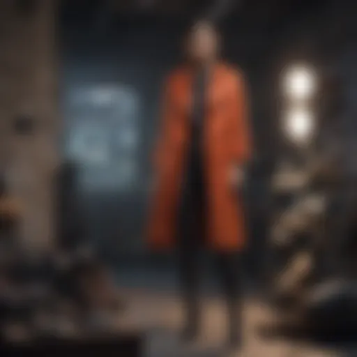 Stylish outfit layout showcasing various fashion items
