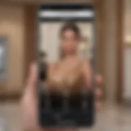 User interface of Neiman Marcus app showcasing elegant design
