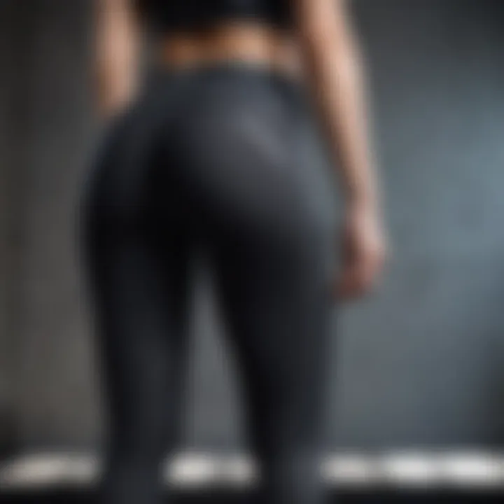 Woman confidently exercising in non-transparent workout pants