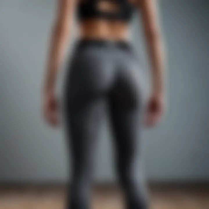 Stylish design of workout pants highlighting modern aesthetics