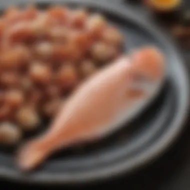 Lean Proteins for Strong Hair A plate displaying lean proteins like fish and poultry