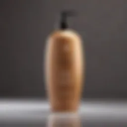 Luxury conditioner bottle designed for keratin-treated hair