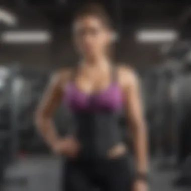 Maximizing Workout Effectiveness with Waist Trainer A confident individual wearing a sweat waist trainer during an intense workout session, highlighting its effectiveness.