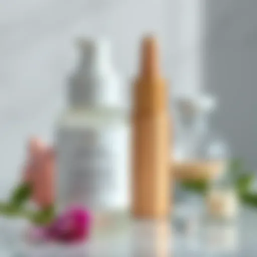 Close-up of a skincare product with active ingredients for acne