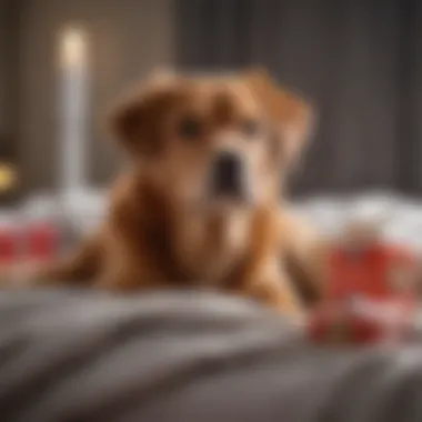 Health-Enhancing Gifts for Dogs A selection of health-related gifts for dogs displayed on a soft blanket