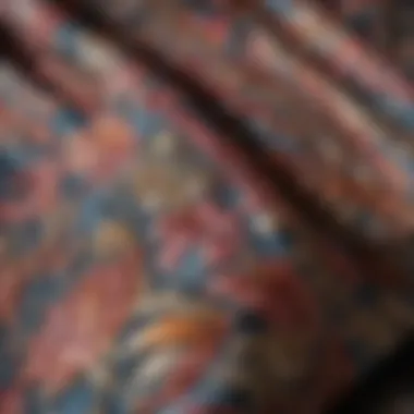 Exquisite Fabric and Pattern Details Close-up of unique dress fabrics and patterns