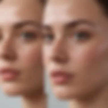 Transformative Results of Acne Scar Treatments Before and after comparison of acne scar treatment