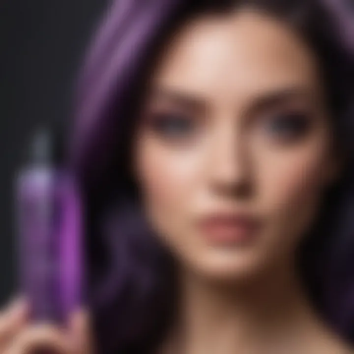 Application techniques for purple shampoo