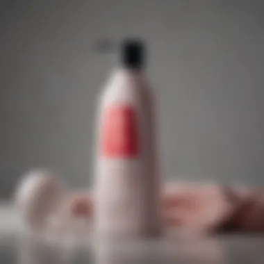 A close-up view of Revita Stimulating Shampoo bottle showcasing its sleek design and branding.