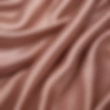 Close-up of satin fabric illustrating its smooth texture