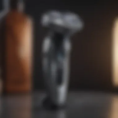 Advanced Design of Electric Shavers A sleek electric shaver showcasing advanced design and technology