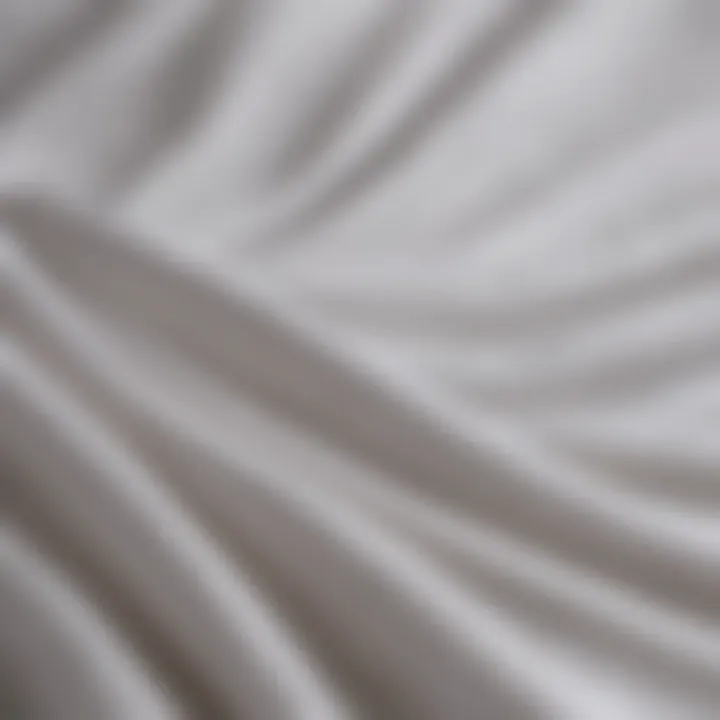 Close-up of fabric texture showcasing opacity