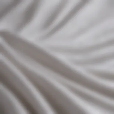 Exploring Fabric Texture for Opaque White Shirts Close-up of fabric texture showcasing opacity