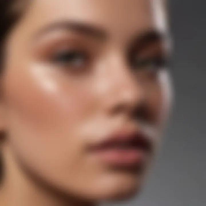 Close-up of skin tones showcasing undertones