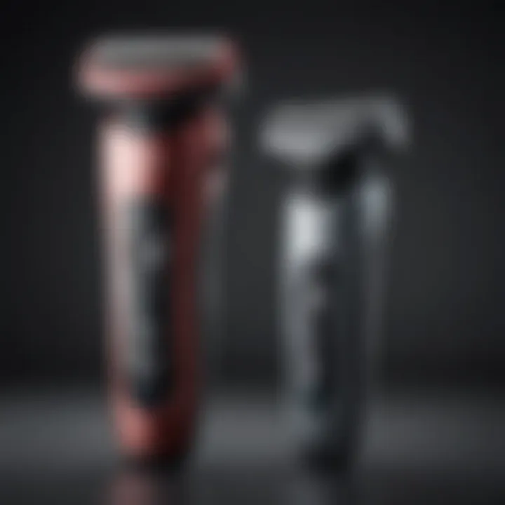 A variety of shaver types suitable for vulva grooming