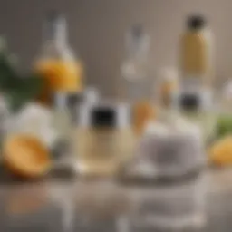An array of face creams with hydrating ingredients displayed elegantly