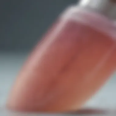 Testing pH Balance in Shampoos Close-up of a pH strip testing the acidity of a shampoo solution