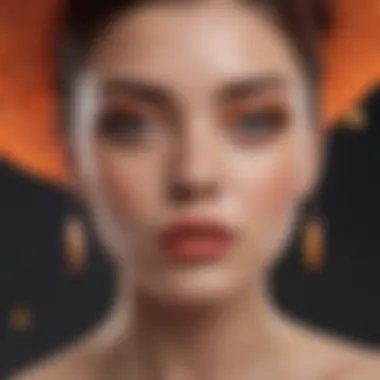 An artistic representation of self-expression through fashion and beauty influenced by umbrea.