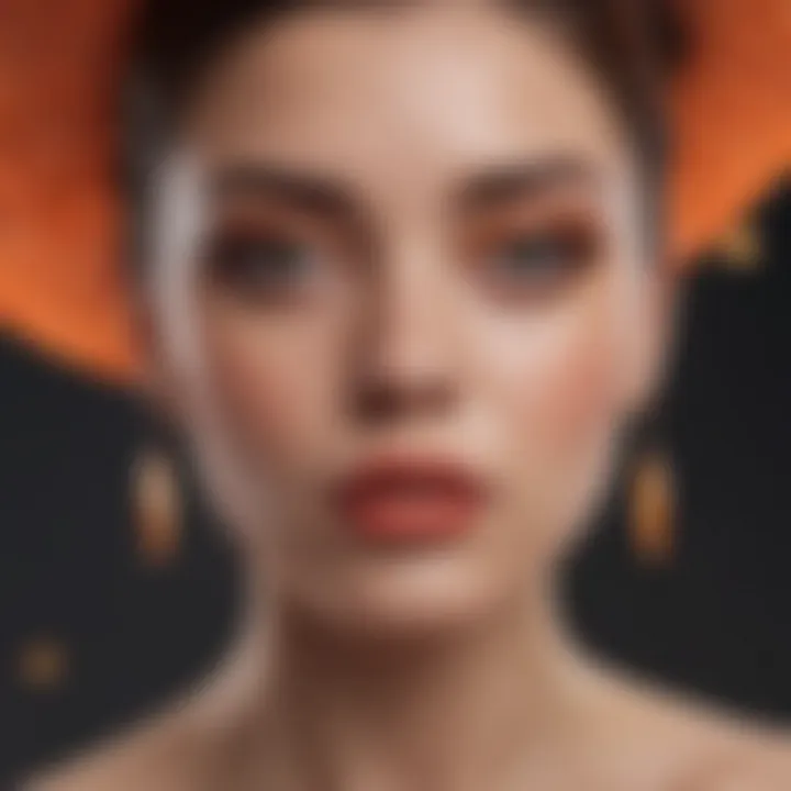 An artistic representation of self-expression through fashion and beauty influenced by umbrea.
