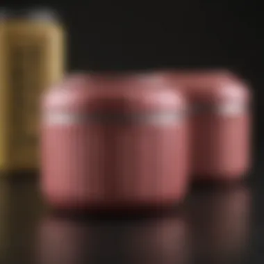 Close-up of eco-friendly travel container options