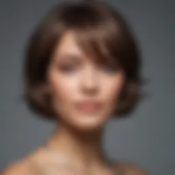 A chic bob haircut with soft waves