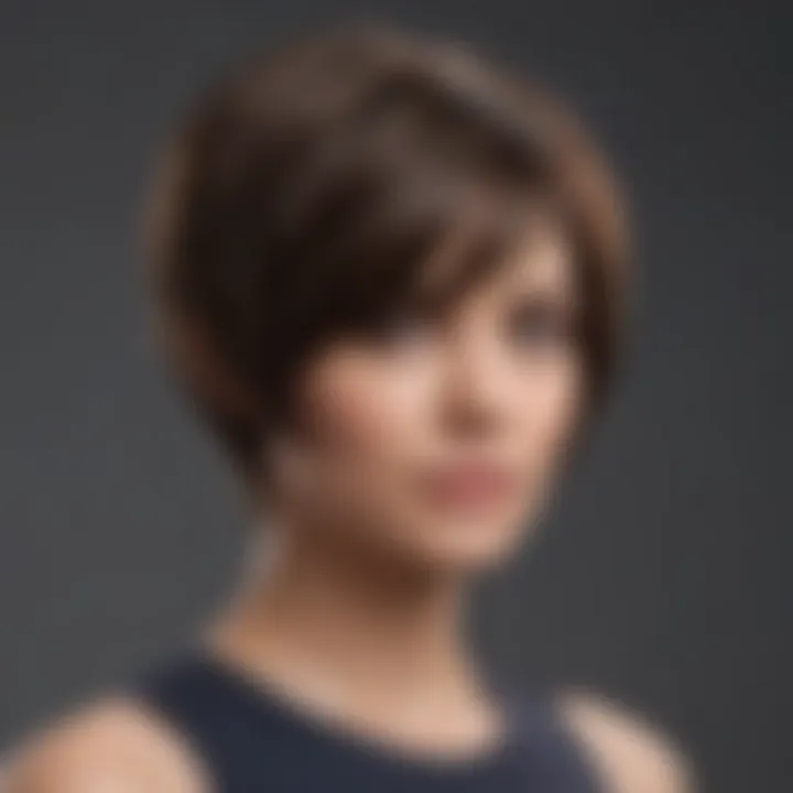 A layered short cut with volume and bounce