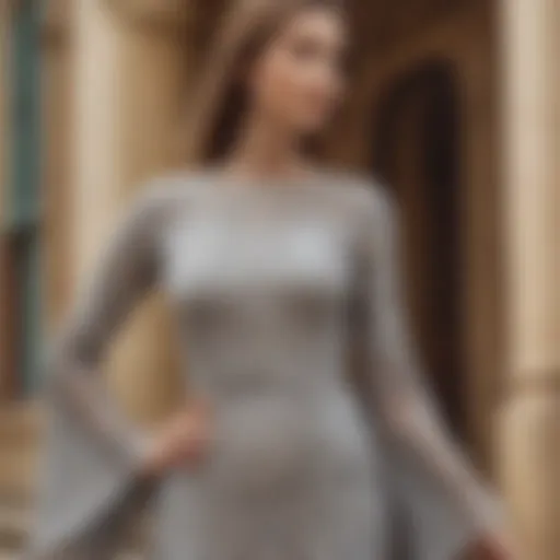 Elegant soft surroundings sale dress showcasing intricate patterns and textures